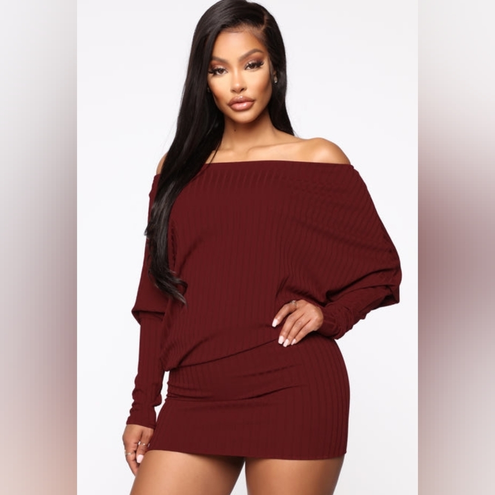 FASHION NOVA COME AND CHILL MINI DRESS NWT!